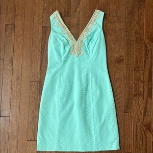 Lilly Pulitzer Green Sheath Mini Dress for Cocktail